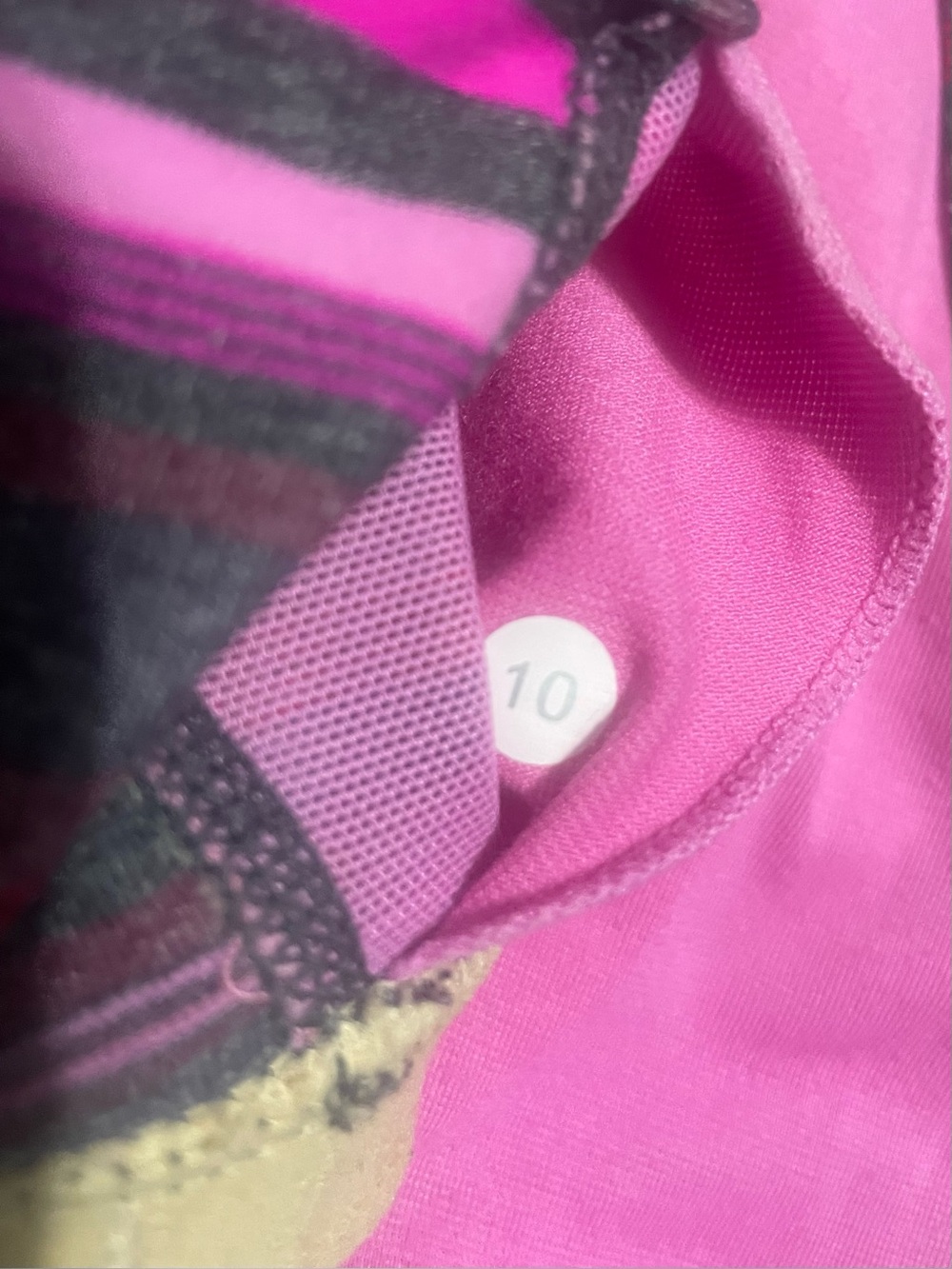 Lululemon Athletica Purple Striped Racerback Sports Bra - Picture 6 of 6